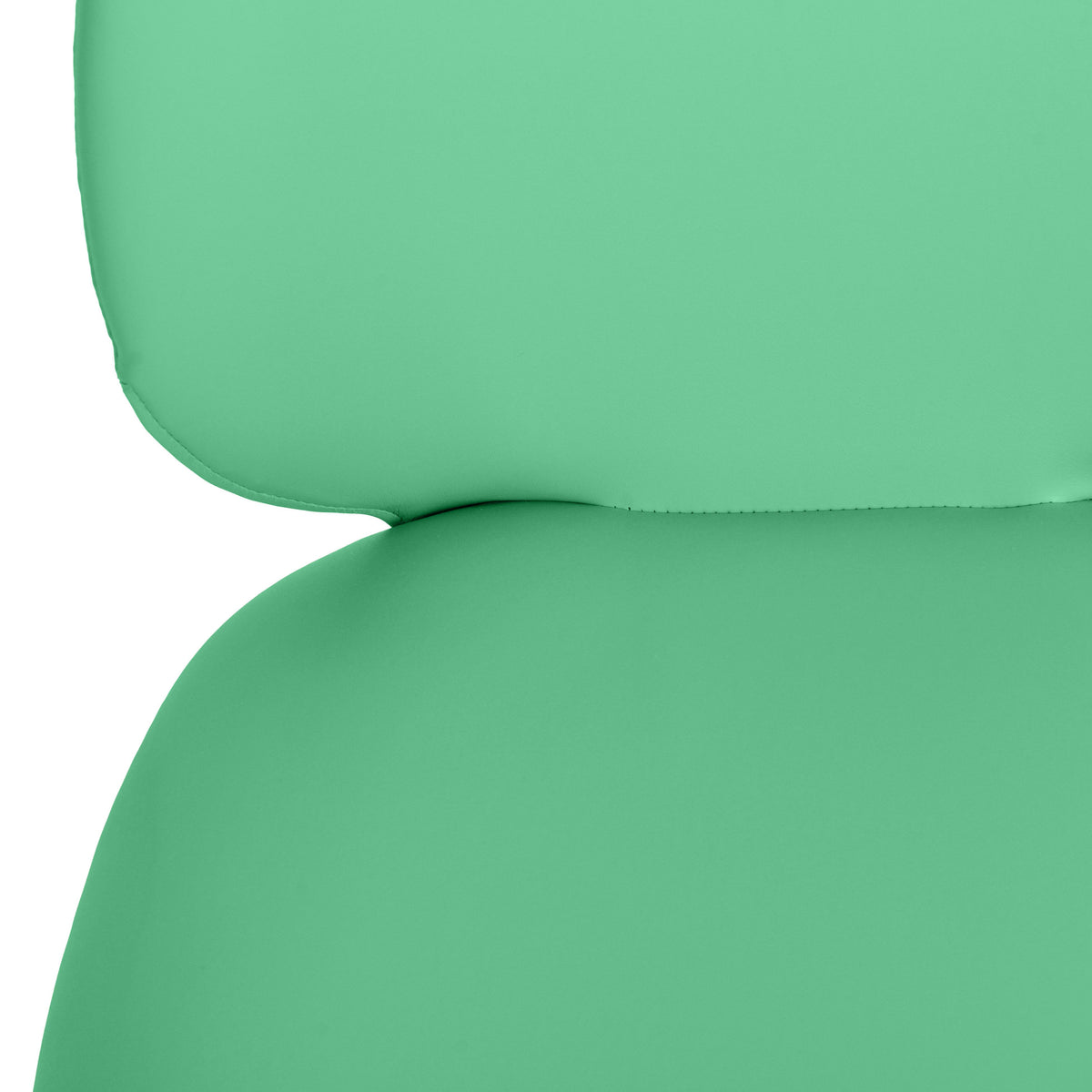 Rear backrest view of Lauren vegan leather dining chair