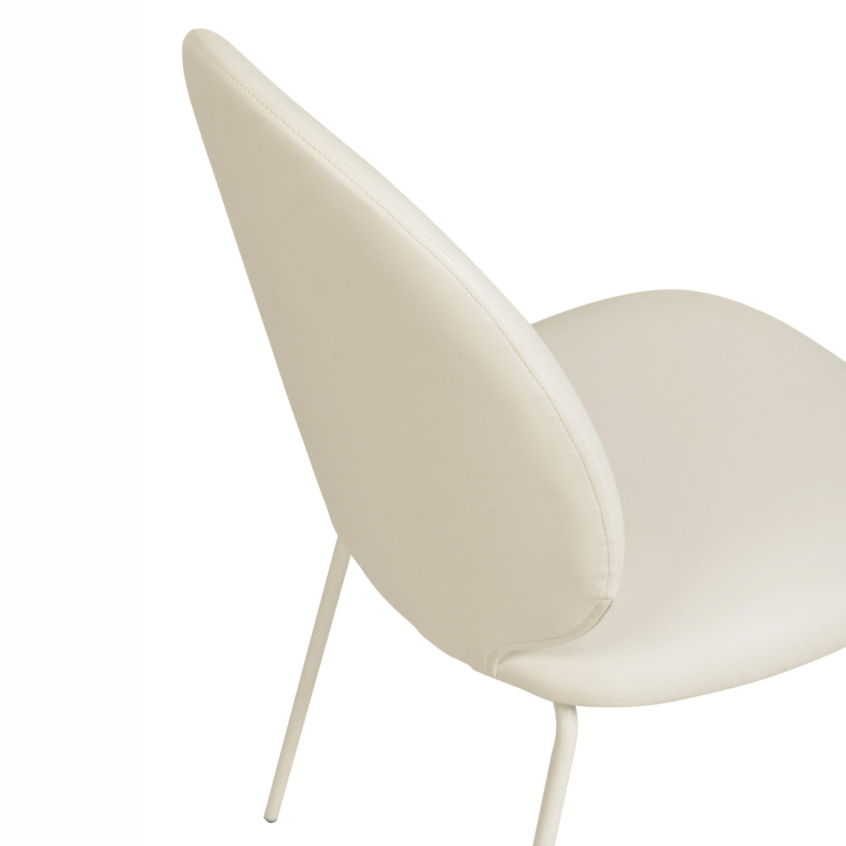 FOAK Lauren minimalist dining chair shown in breakfast nook setting