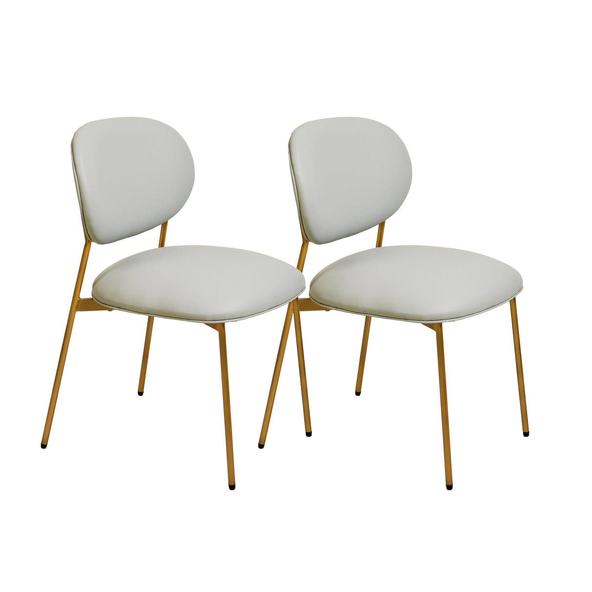 McKenzie Performance Vegan Leather Stackable Dining Chair - Set of 2