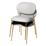 McKenzie Performance Vegan Leather Stackable Dining Chair - Set of 2