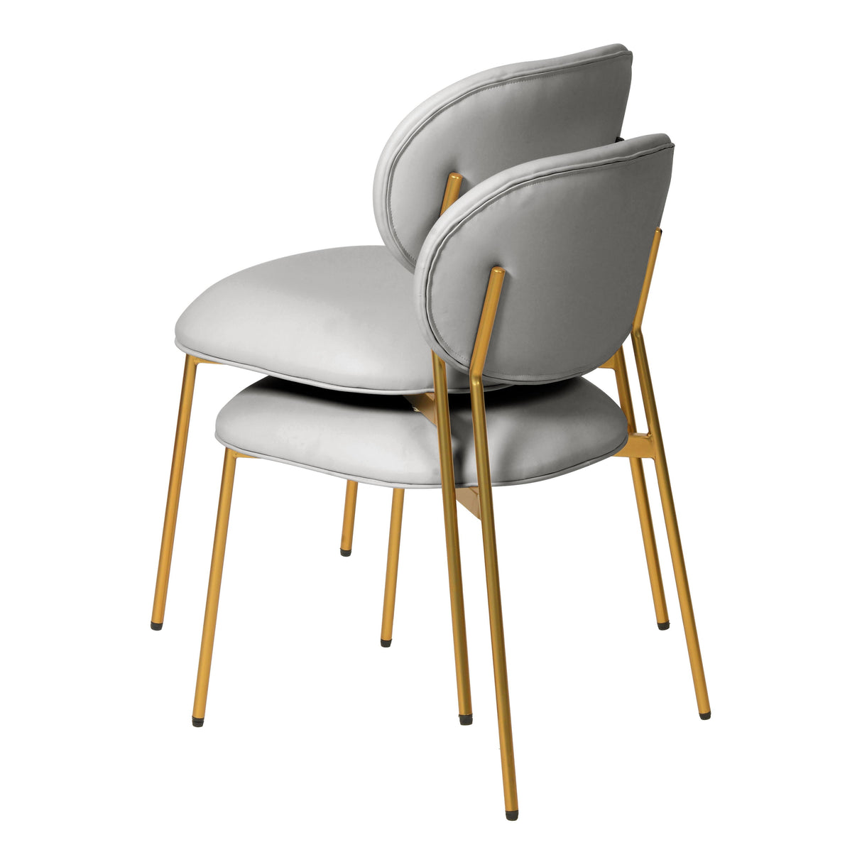 McKenzie Performance Vegan Leather Stackable Dining Chair - Set of 2