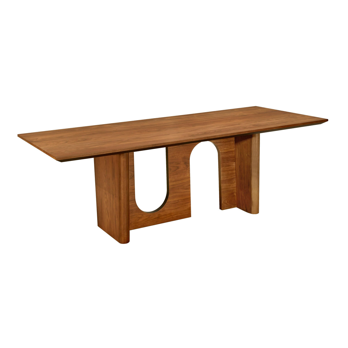Satra 92" Walnut Rectangular Dining Table