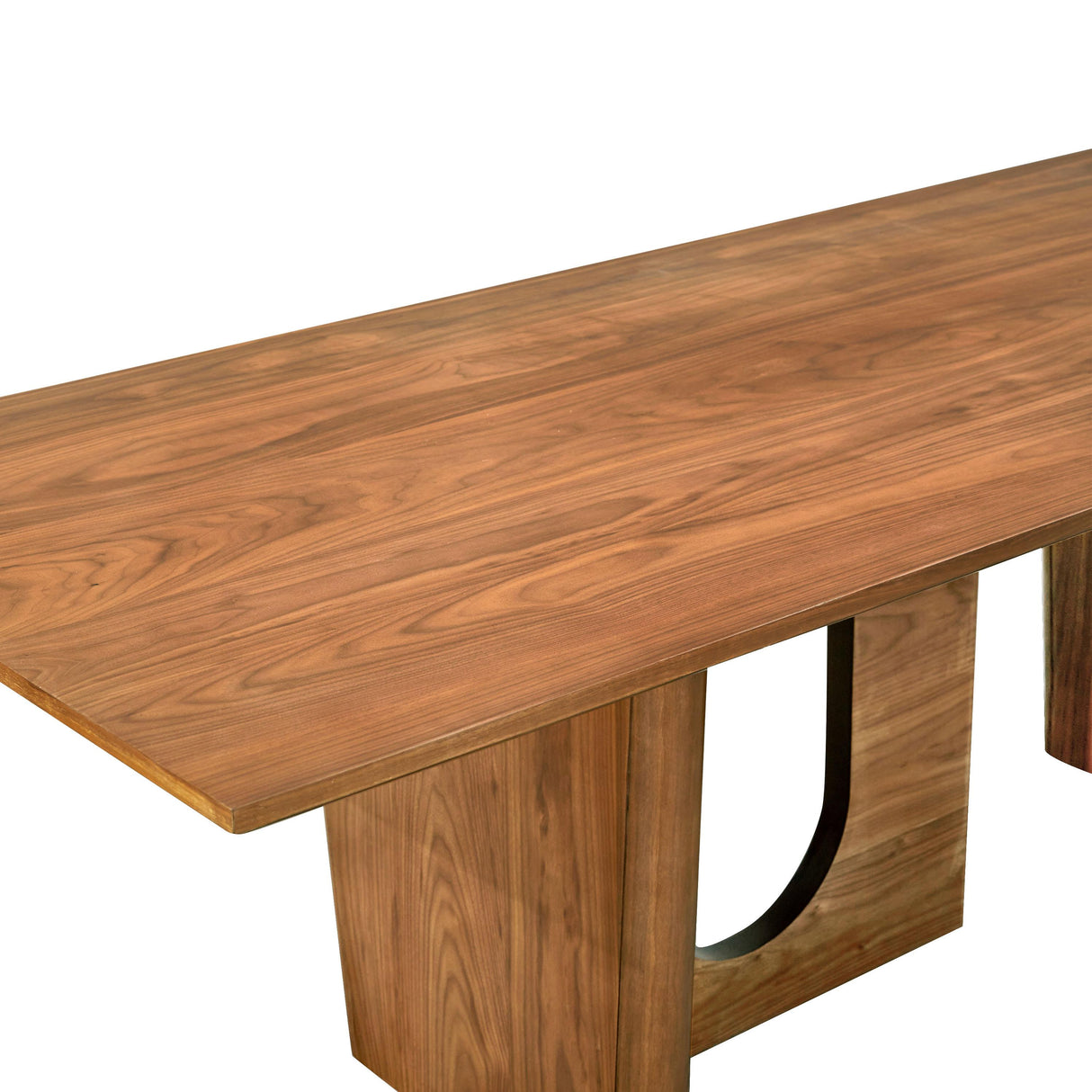 Satra 92" Walnut Rectangular Dining Table