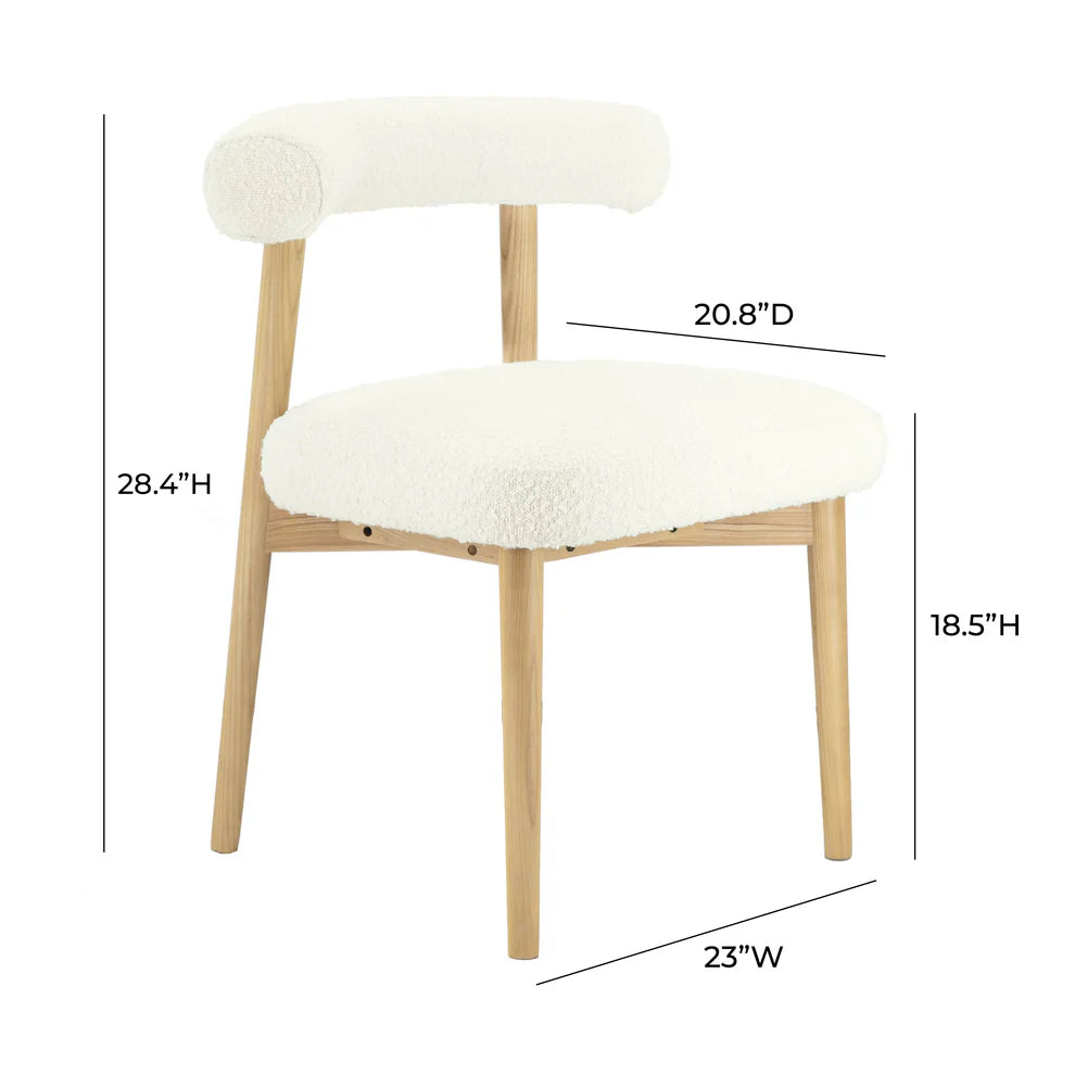 Spara Black Performance Boucle Side Chair