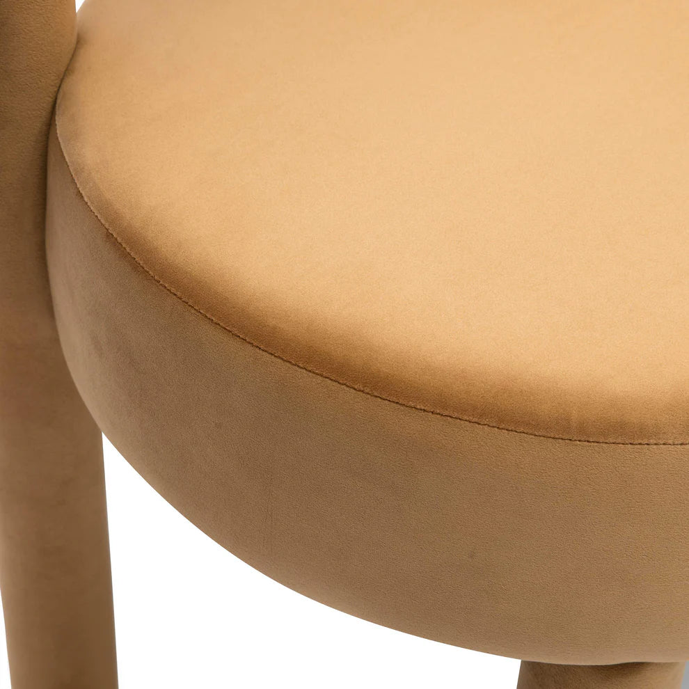 Carmel Black Velvet Dining Chair