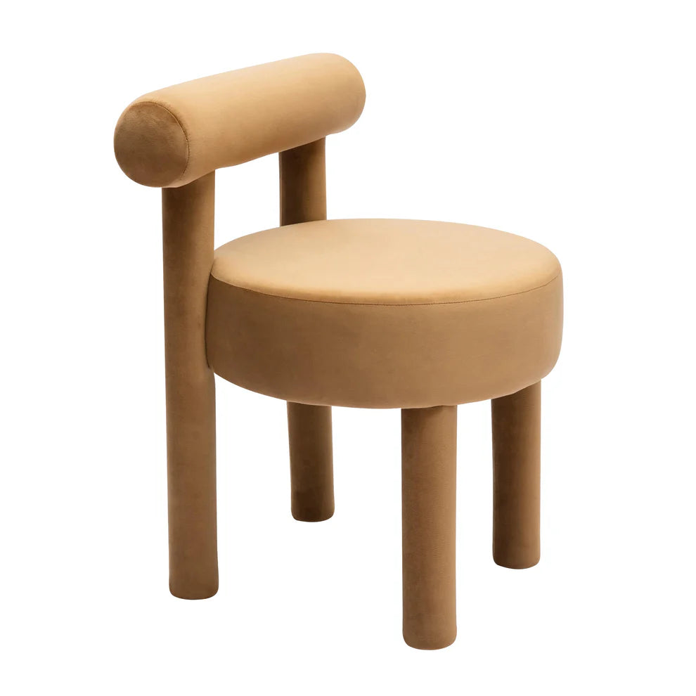 Carmel Black Velvet Dining Chair