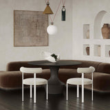 Margaret Performance Chenille Bolster Back Dining Chair