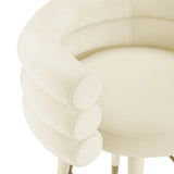 Betty Black Velvet Counter Stool