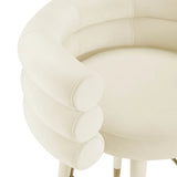 Betty Black Velvet Counter Stool