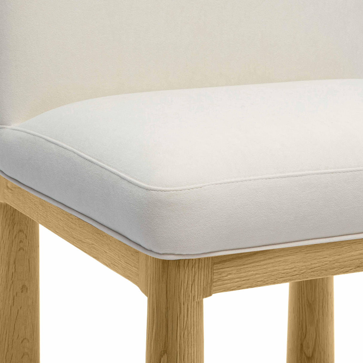 Tiara Performance Velvet and Oak Dining Chair