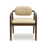 Betsy Taupe Vegan Leather Dining Chair