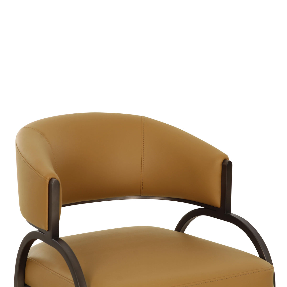 Group of Tatum performance dining chairs positioned around a minimalist dining table