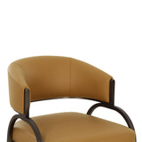 Group of Tatum performance dining chairs positioned around a minimalist dining table