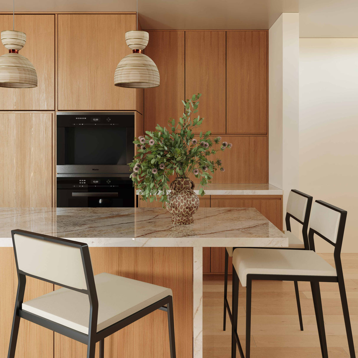 Gale Performance Vegan Leather Stackable Stool - Set of 2