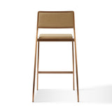 Gale Tan Basketweave Stackable Stool - Set of 2