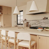 Calla Performance Velvet Counter Stool