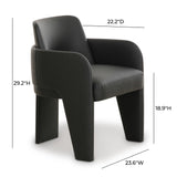 Leo Performance Vegan Leather Dining Chair - View 12