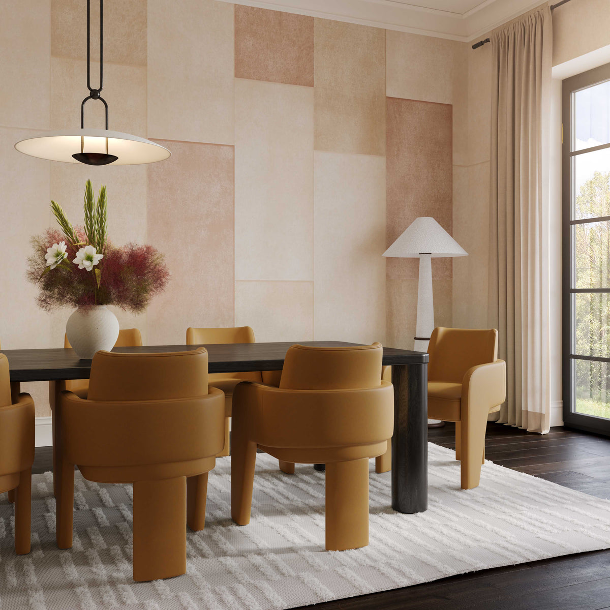 Leo Performance Vegan Leather Dining Chair - View 14