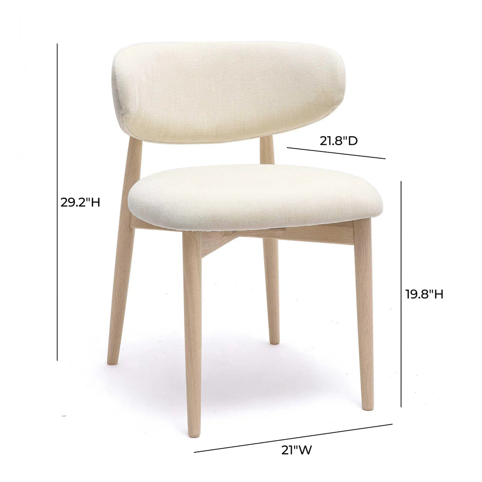 Zinea Forest Green Performance Textured Velvet Dining Chair