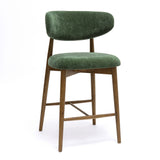 Zinea Performance Textured Velvet Counter Stool