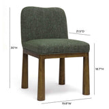 Tiara Performance Basketweave Fabric Dining Chair