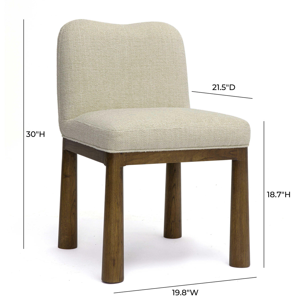 Tiara Performance Basketweave Fabric Dining Chair