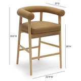 Spara Performance Vegan Leather Counter Stool