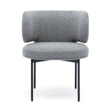 Maureen Speckled Grey Performance Boucle Dining Chair