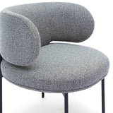 Maureen Speckled Grey Performance Boucle Dining Chair
