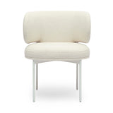Maureen Cream Performance Upcycled Linen Dining Chair