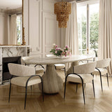 Tatum Vegan Leather 2-Tone Dining Chair