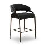 Tatum 2-Tone Performance Vegan Leather Counter Stool - View 9