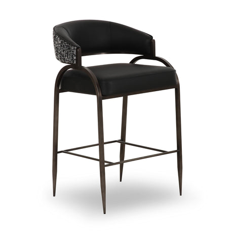Tatum 2-Tone Performance Vegan Leather Counter Stool - View 9
