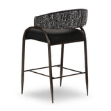 Tatum 2-Tone Performance Vegan Leather Counter Stool - View 12