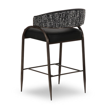 Tatum 2-Tone Performance Vegan Leather Counter Stool - View 12