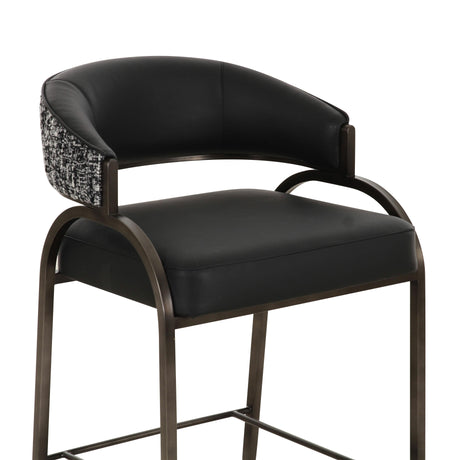Tatum 2-Tone Performance Vegan Leather Counter Stool - View 13