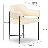 Sezanne Vegan Leather 2-Tone Dining Chair