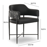Sezanne Vegan Leather 2-Tone Dining Chair