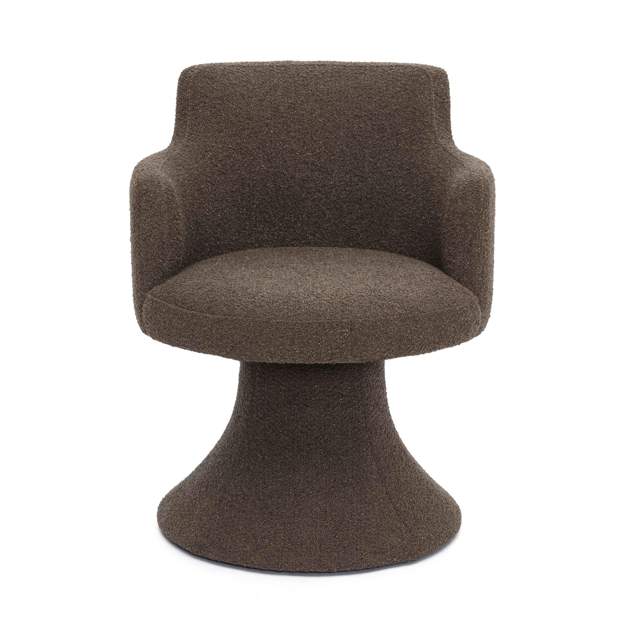 Jeffree Performance Boucle Swivel Dining Chair