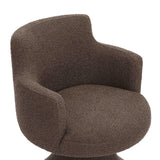 Jeffree Performance Boucle Swivel Dining Chair