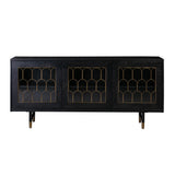 Gatsby 66" Black Acacia Wood Buffet