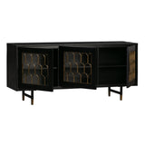 Gatsby 66" Black Acacia Wood Buffet