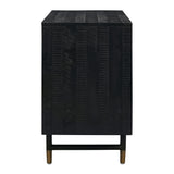 Gatsby 66" Black Acacia Wood Buffet