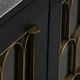 Gatsby 66" Black Acacia Wood Buffet