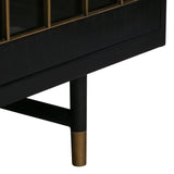 Gatsby 66" Black Acacia Wood Buffet