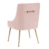 Beatrix Cognac Velvet Side Chair