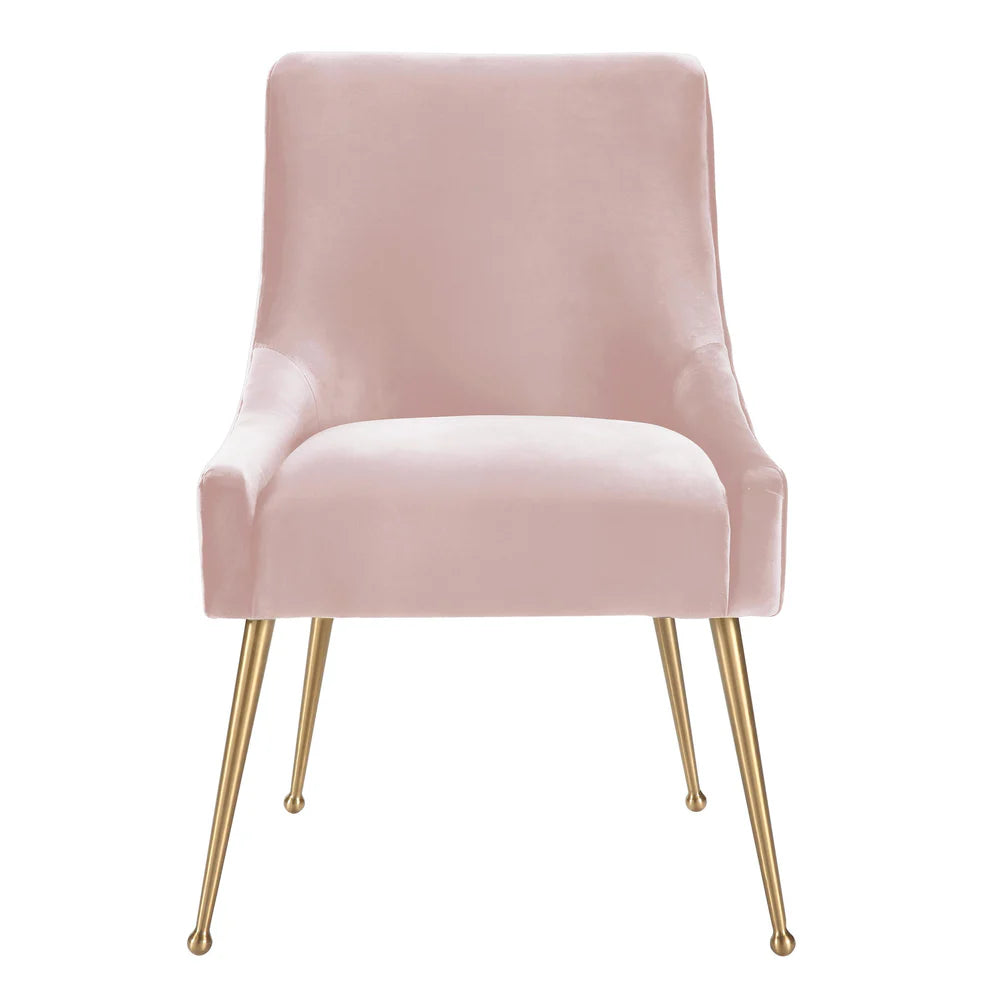 Beatrix Cognac Velvet Side Chair
