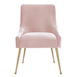 Beatrix Cognac Velvet Side Chair