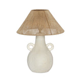 Lalit Natural & White Ceramic Table Lamp