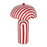 Maiori Black Striped Papier Mache Table Lamp